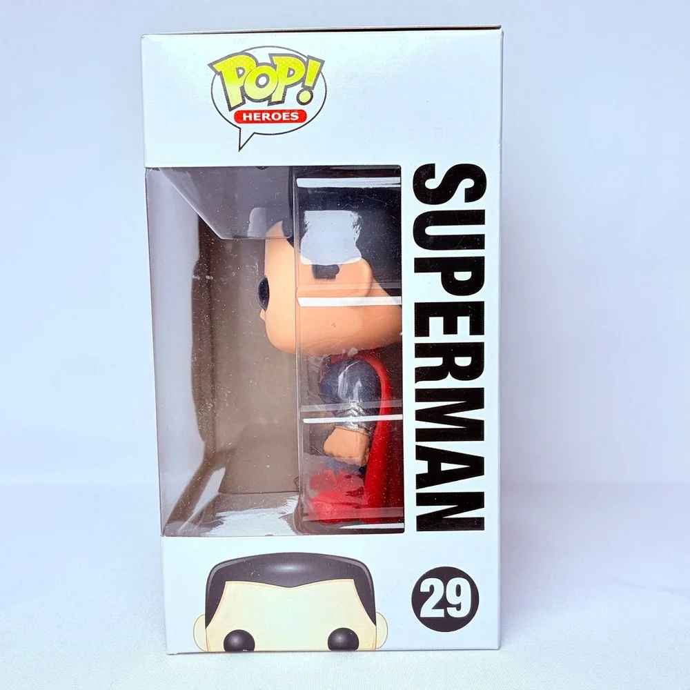Funko Pop Heroes Superman 29 Man of Steel Vinyl Figure DC Universe Blue Red Suit